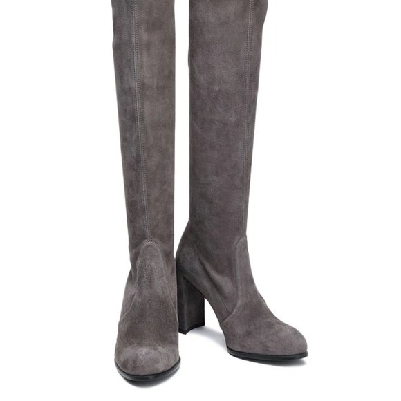 NWT Stuart Weitzman over-the-knee gray boots - Picture 2 of 7